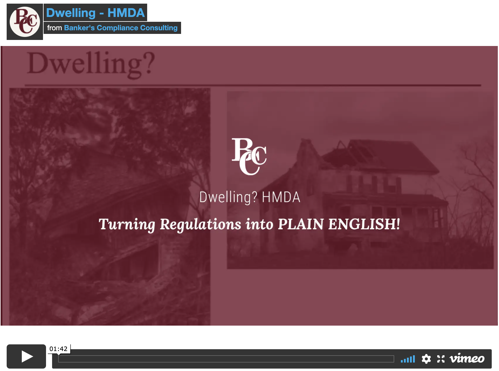 Online Bankers Training HMDA Dwelling?