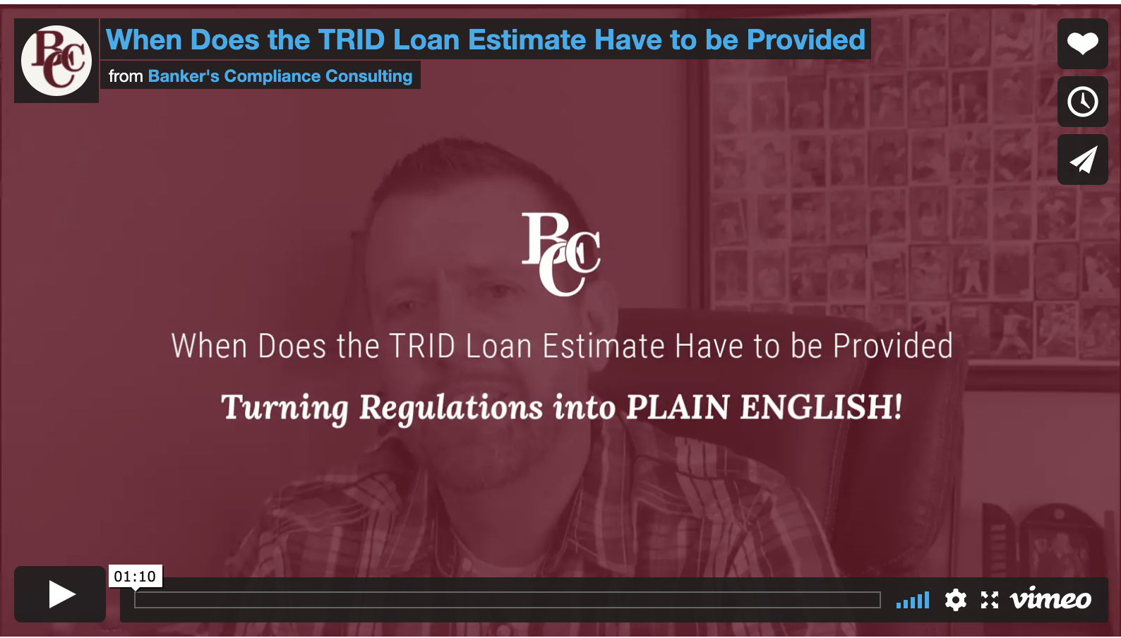 Online Bankers Training TRID Providing the Loan Estimate