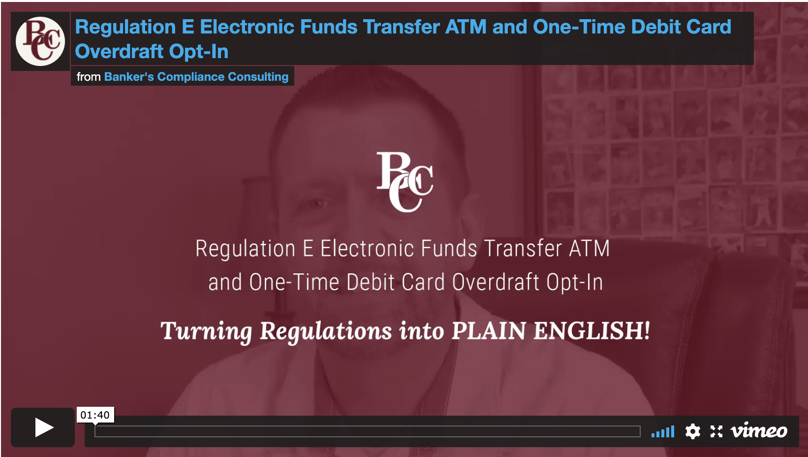 Online Bankers Training Debit & ATM OptIn