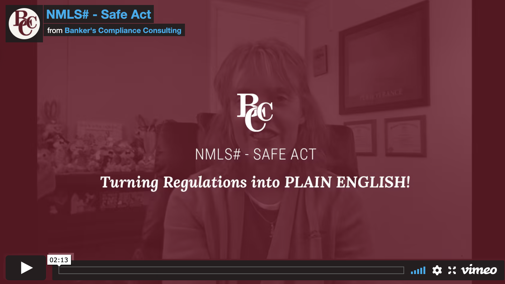 Safe Act Disclosing NMLS Numbers Online Bankers Training